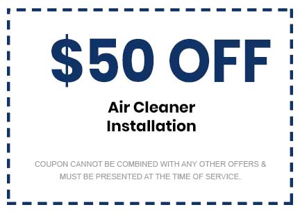 Discounts on Air Cleaner Installation